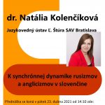 K synchrónnej dynamike rusizmov a anglicizmov v slovenčine